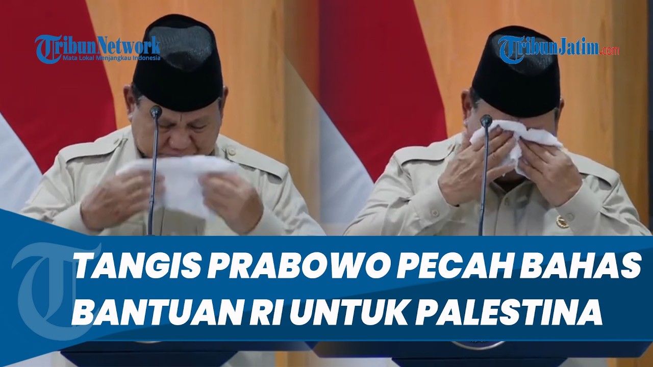 Momen Prabowo Menangis Haru Saat Bahas Bantuan Indonesia untuk Palestina Melalui Baznas