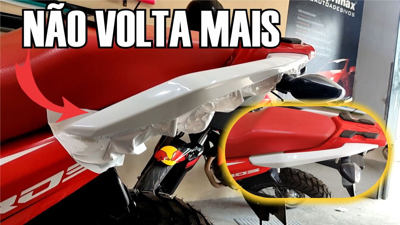 COMO ENVELOPAR AS ALÇAS DO GARUPA DA BROS 160 SEM QUE O ADESIVO VOLTE
