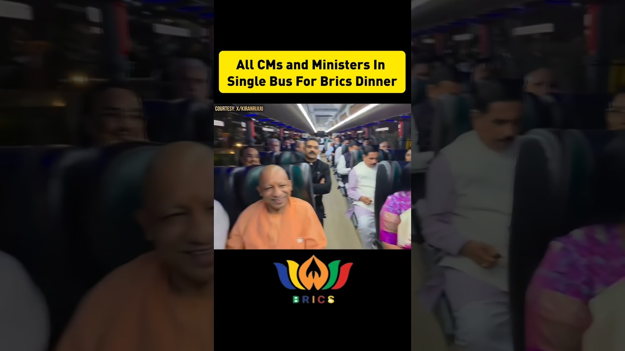Все главные министры штатов и союзные министры в ОДНОМ автобусе! 🇮🇳