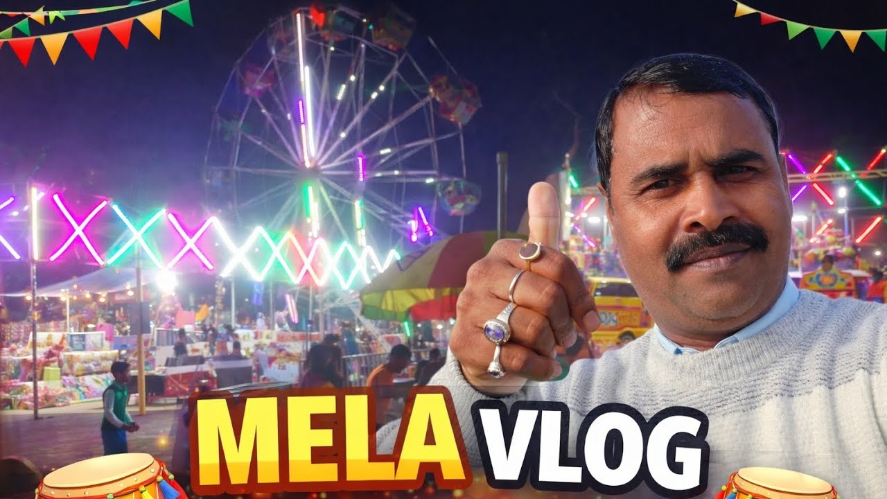 Disney Land Mela Vlog 🎡 | Full Mela Tour | Jhule, Rides & Fun | Family Mela Vlog