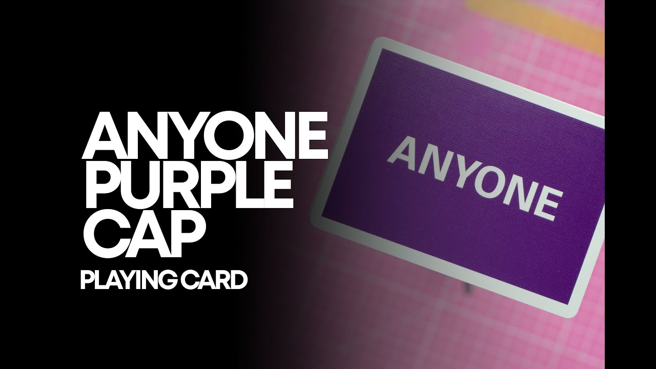 Its different! | ANYONE WORLWIDE PURPLE CAP PLAYING CARD
