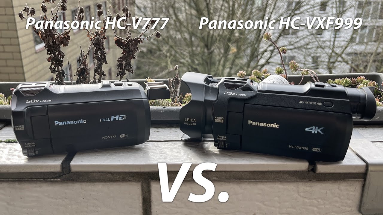 Panasonic HC V777 vs Panasonic HC VXF999 Camcorder Comparison Test