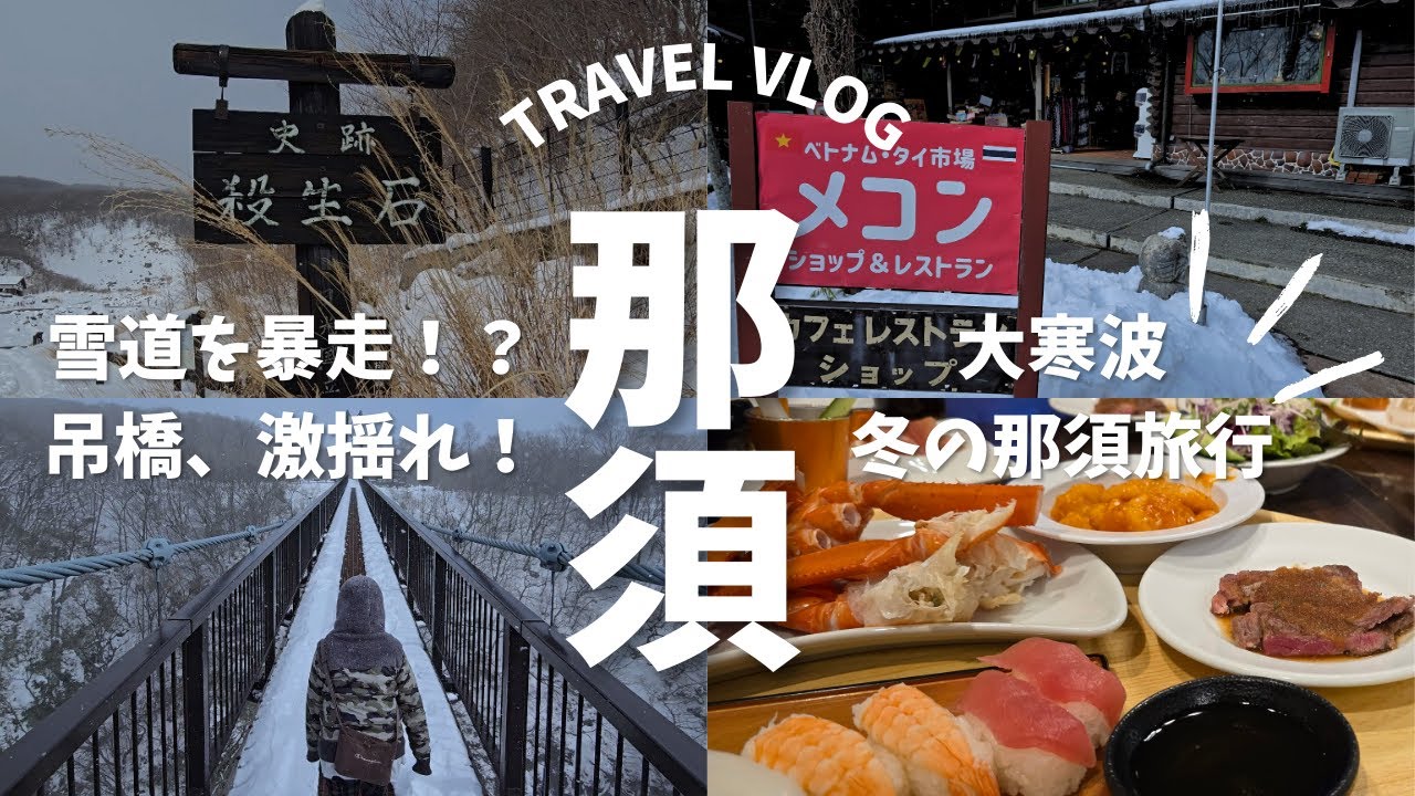 【那須旅行】家族で冬の那須を満喫！雪景色と観光スポットを巡る旅Vlog