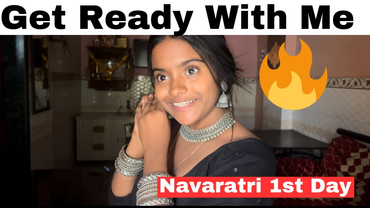 Get Ready With Me😍Rakshita kannada talks| Navaratri 1st Day| Garba night🔥