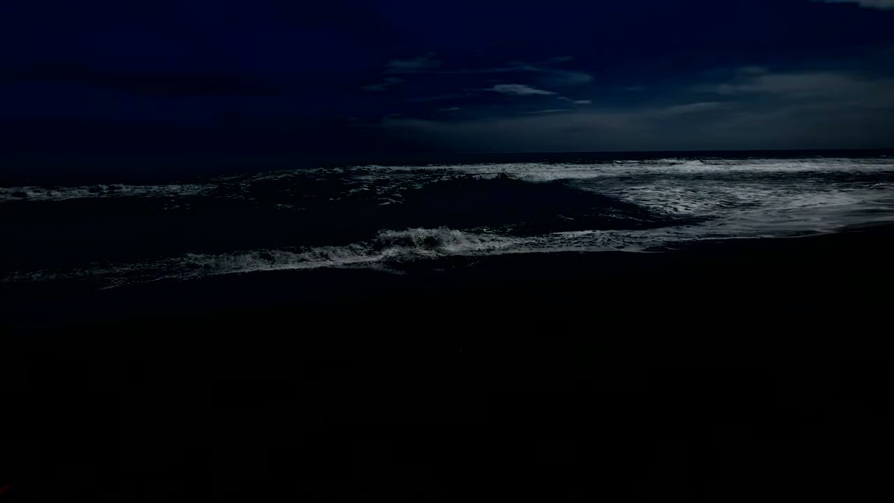 Ocean Wave for Deep Sleep - Fall Asleep in 3 Minutes with Crashing Ocean Wave On A Beach At Night