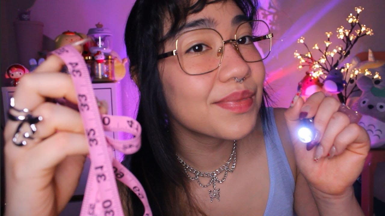 ASMR | ANALISANDO SEU ROSTO (com LIGHT trigger, INSTRUÇÕES, MOUTH SOUNDS E MAIS)