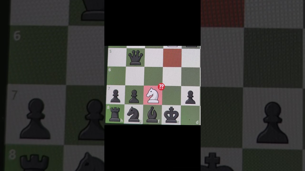 Call an ambulance 🚑 ... But not for me... In Blackburne Shilling Gambit #chesstraps #chesstactics