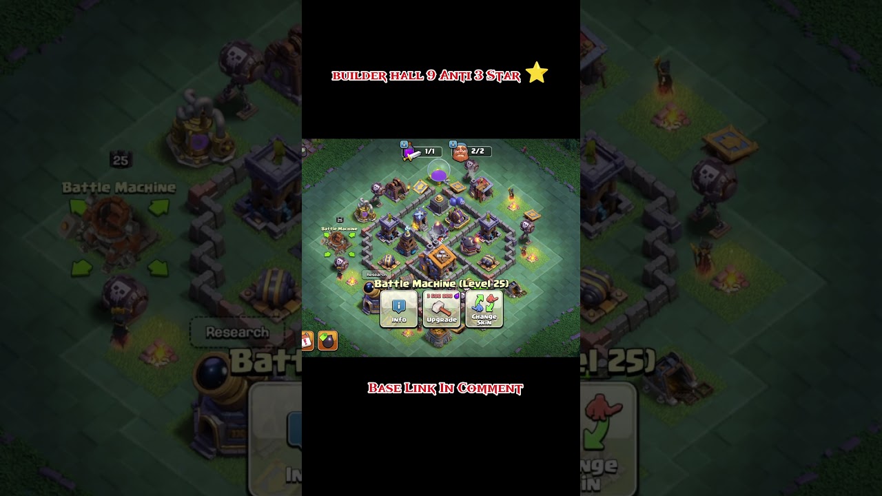 Coc Builder Hall 9 Base  Link in Comment 