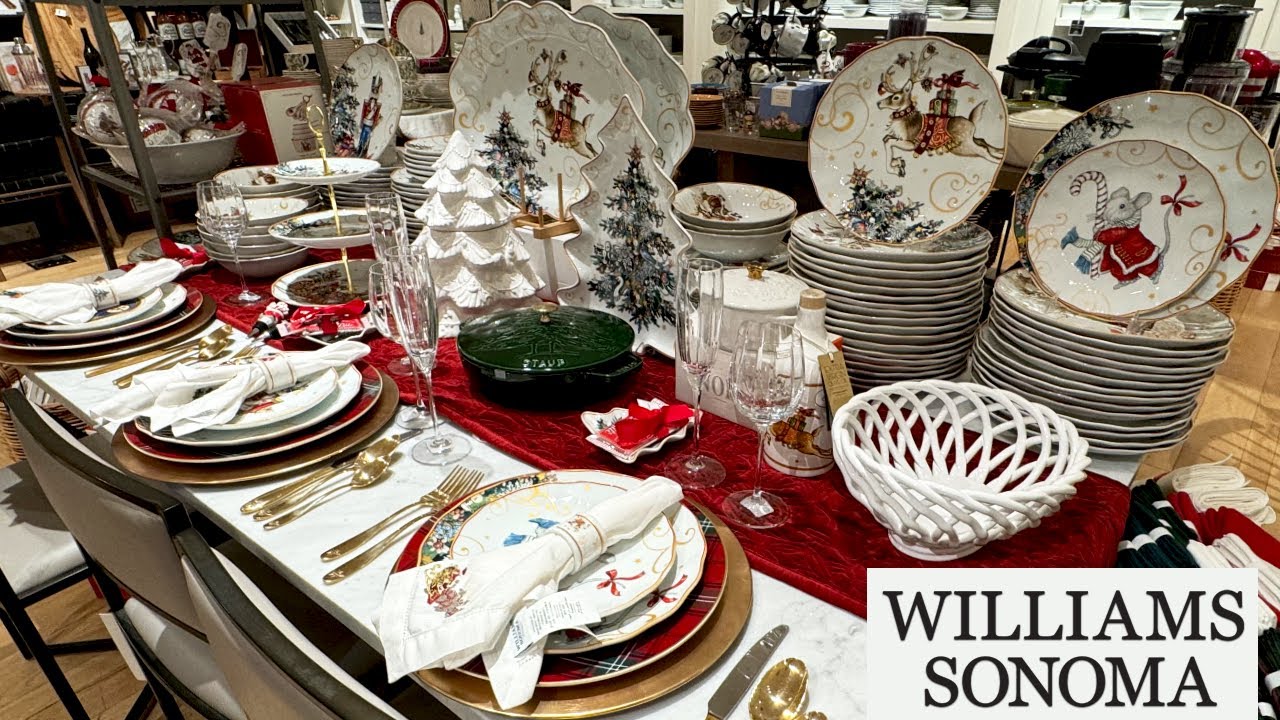 WILLIAMS SONOMA 🌟 CHRISTMAS 2024 SHOPPING 🎄 EXQUISITE TABLE SERVING & GIFT IDEAS