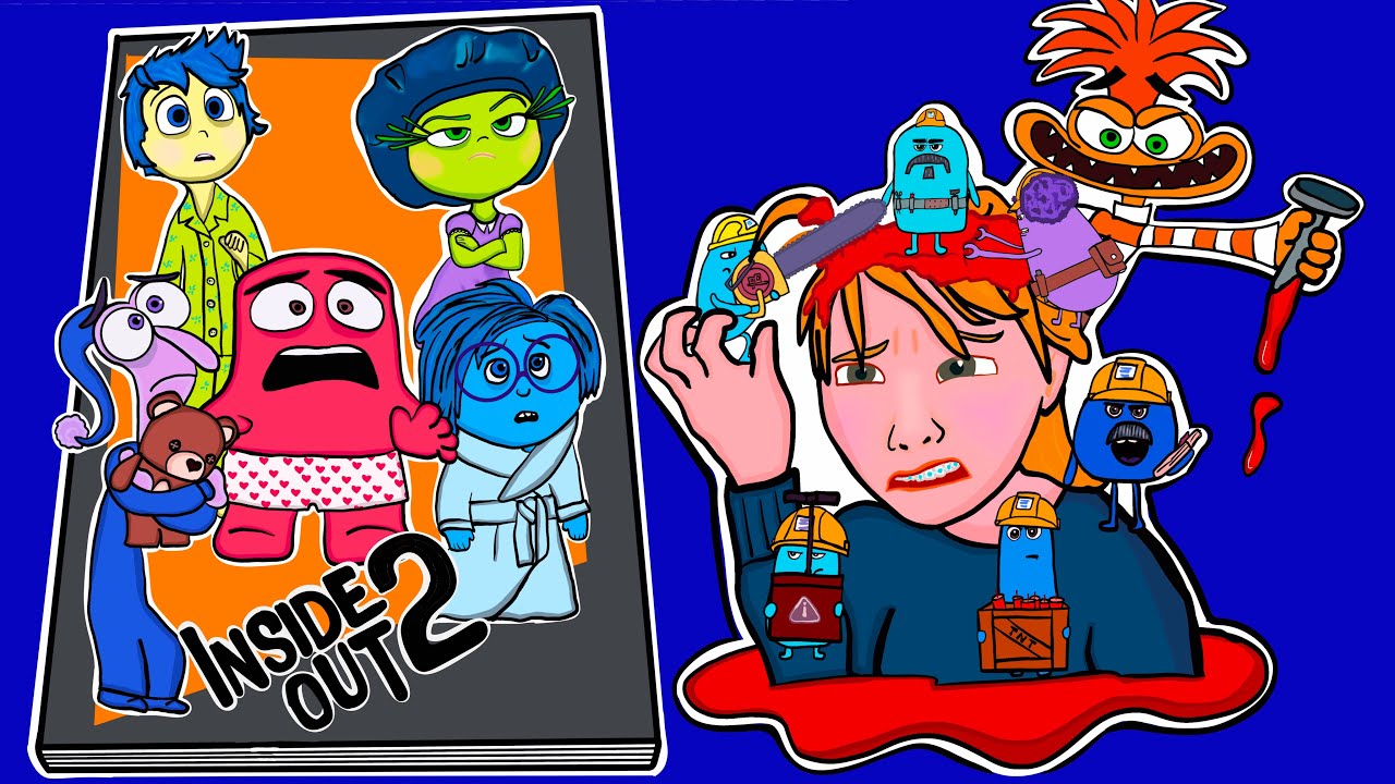Making INSIDE OUT 2 Game Book（+ Riley Squishy）DIY 인사이드 아웃 2