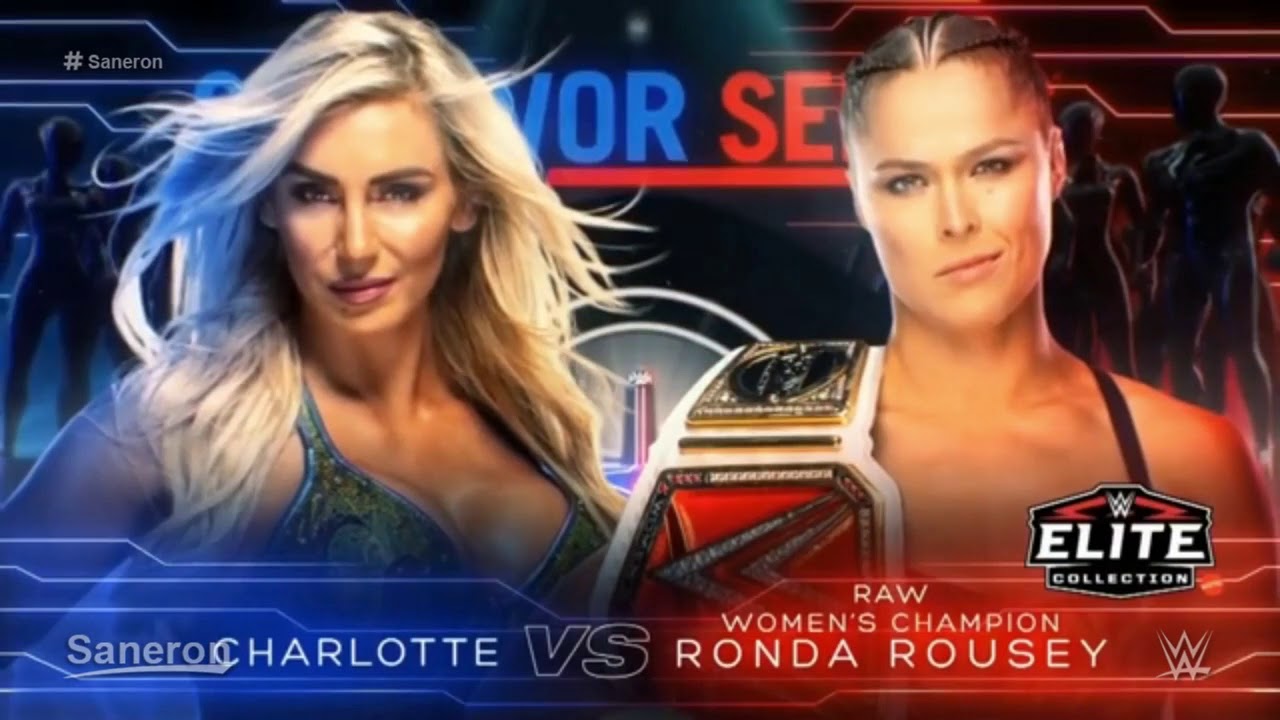 Charlotte Flair Vs Ronda Rousey Wwe Survivor Series 2018 Official Match Card