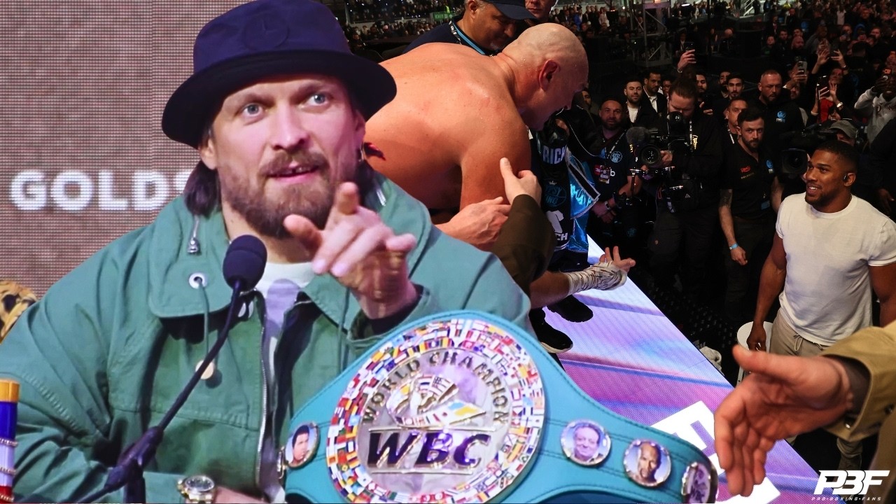 OLEKSANDR USYK SENDS TYSON FURY MAJOR WARNING AFTER ANTHONY JOSHUA CONFRONTATION