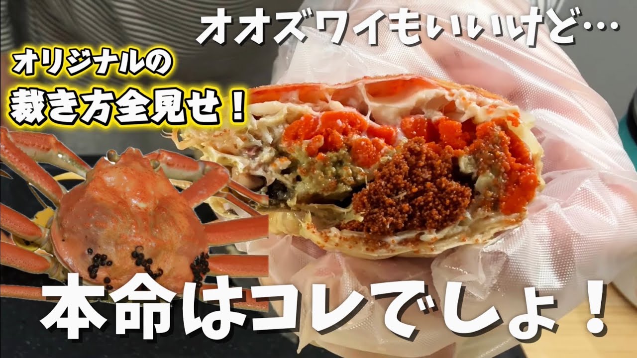 オオズワイもいいけど本命はコレ！【タグ付き越前ガニ】裁き方を全見せ！極上せいこ蟹の2大食レポ！