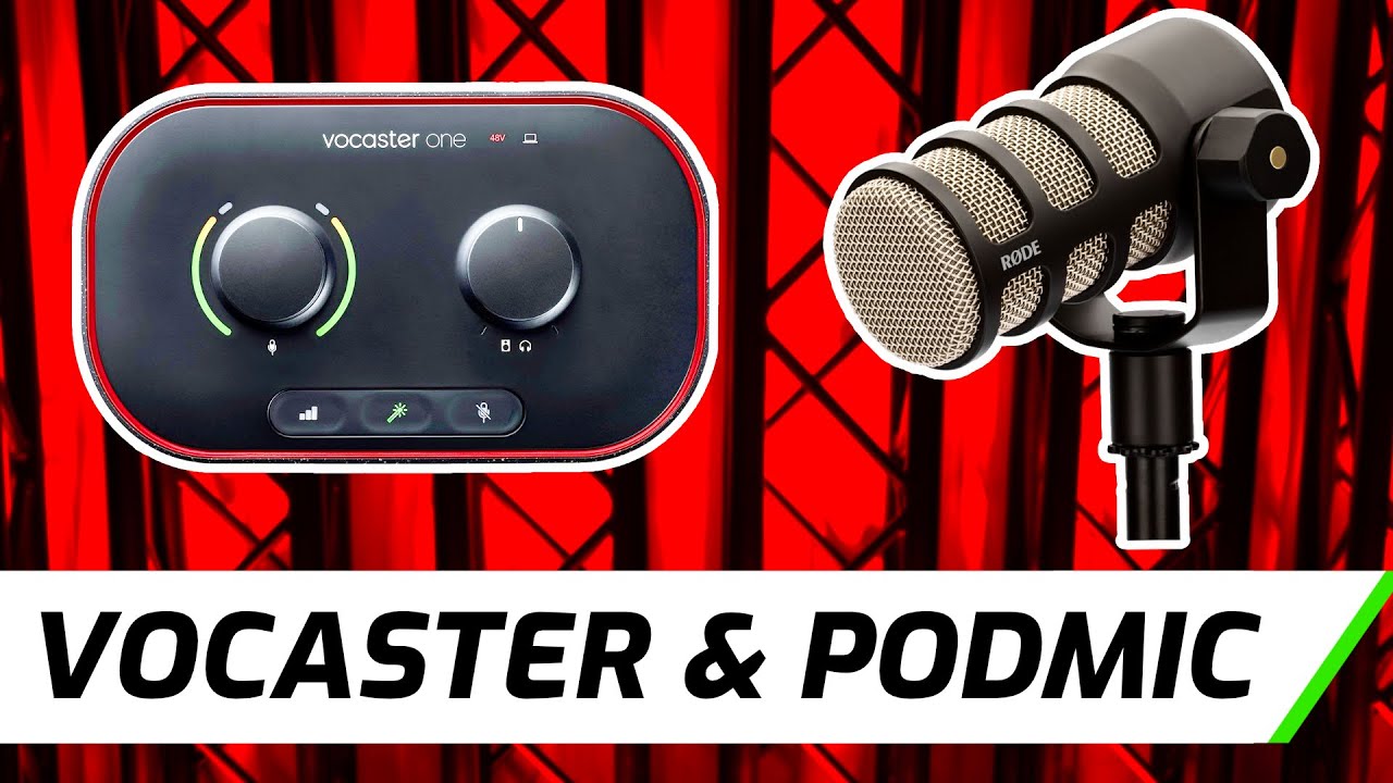 Focusrite Vocaster One и Rode Podmic | Настройка и демонстрация