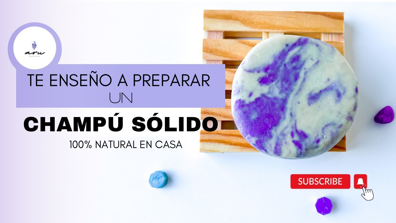 ¿Como hacer un champú sólido natural en casa? Aquí te enseño una opción natural apta para todos…