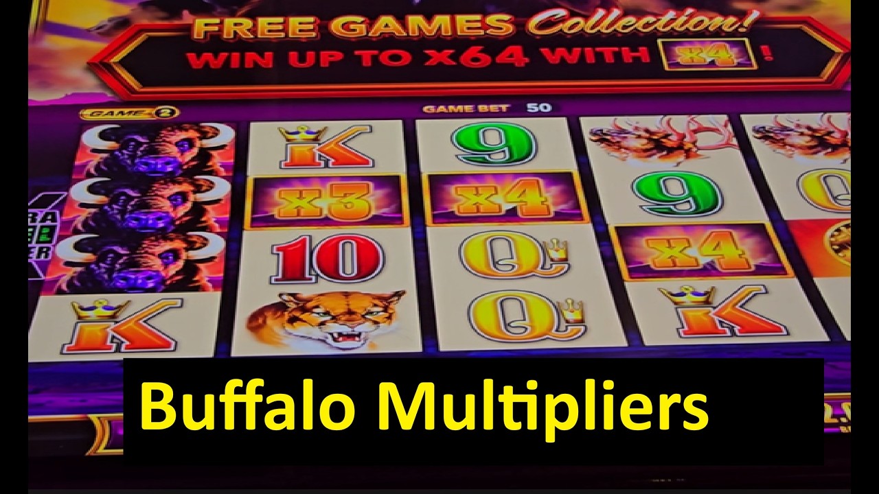 The Big Win on Buffalo Wonder 4 Collection Slots! Aristocrat Game