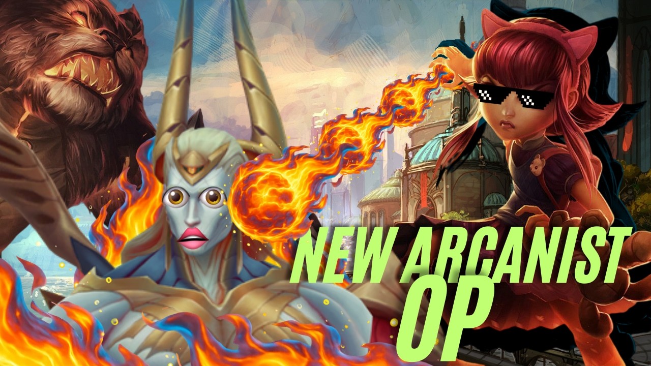 I got Annie with Aura Farming, so i tried the buffed Arcanists 🔥
