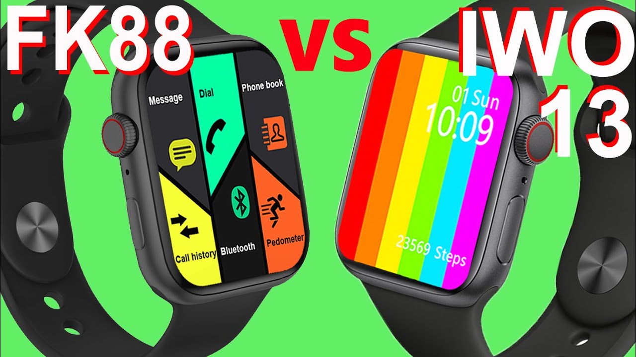 Comparision: KIWITIME IWO 13 VS FK88 Smartwatch-Which one is Better?