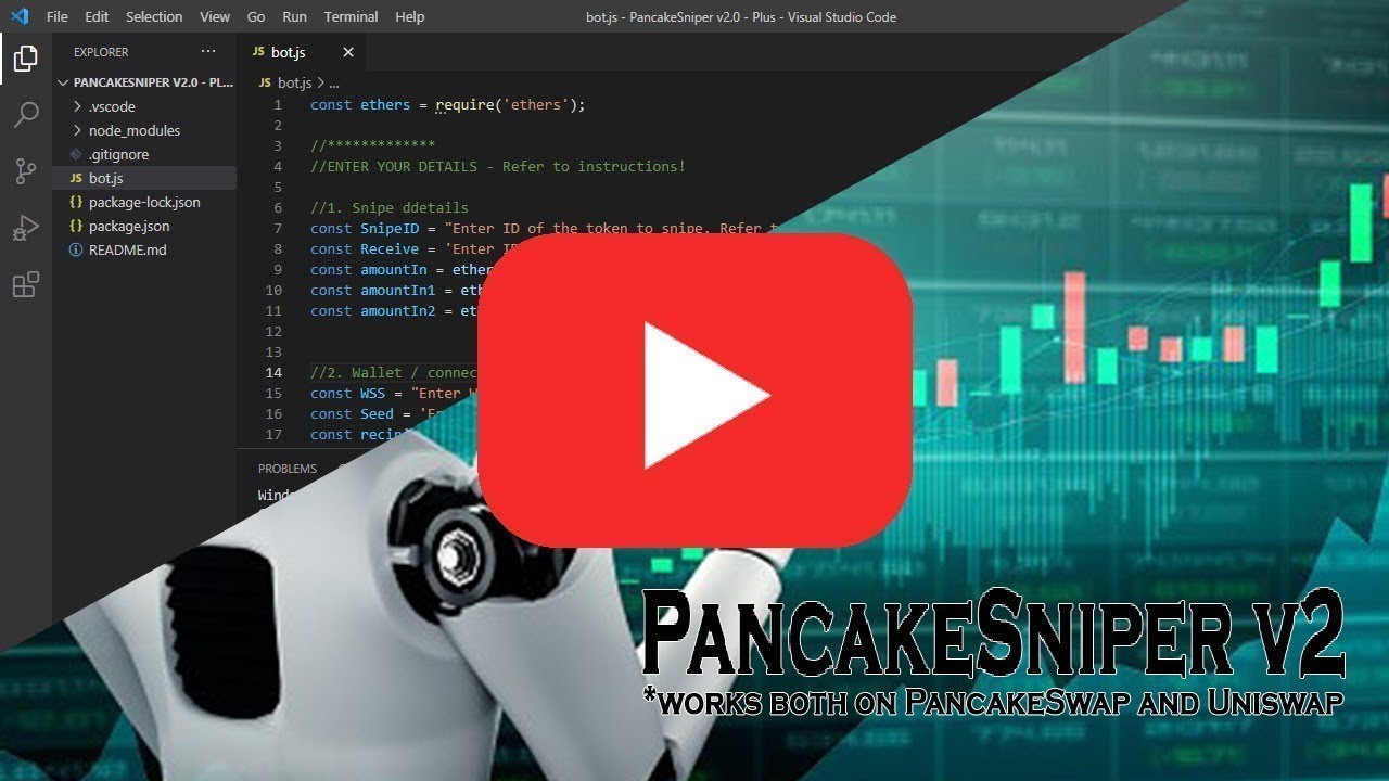 Trading Bot For PancakeSwap - How to Snipe new token listings using LimitSwap