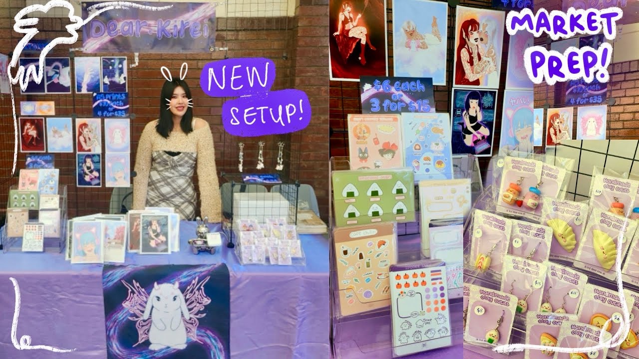 Art market prep as a small artist + how much I made