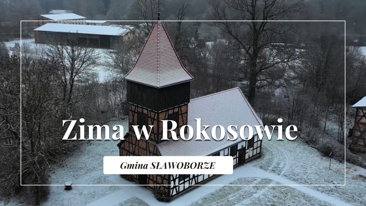 Zima w Rokosowie - Powiat świdwiński 