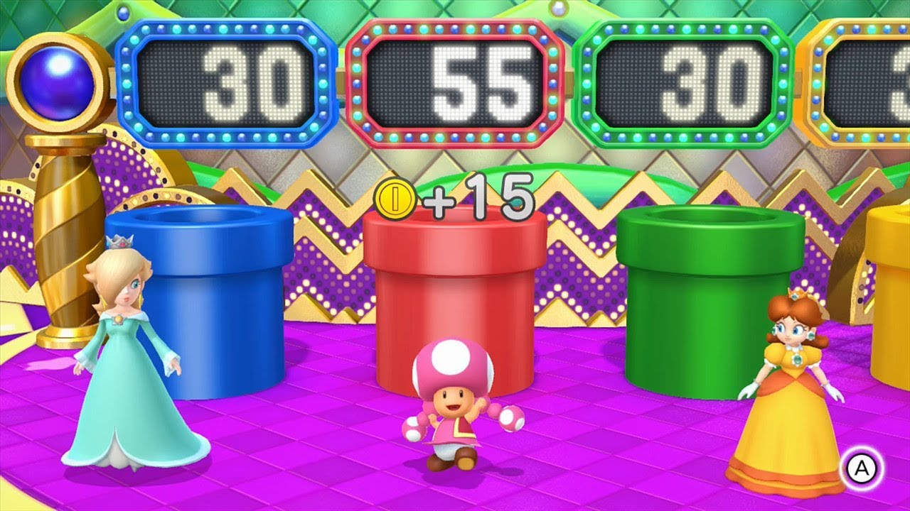 Mario Party 10 Coin Challenge #8 Rosalina vs Toadette vs Daisy vs Waluigi
