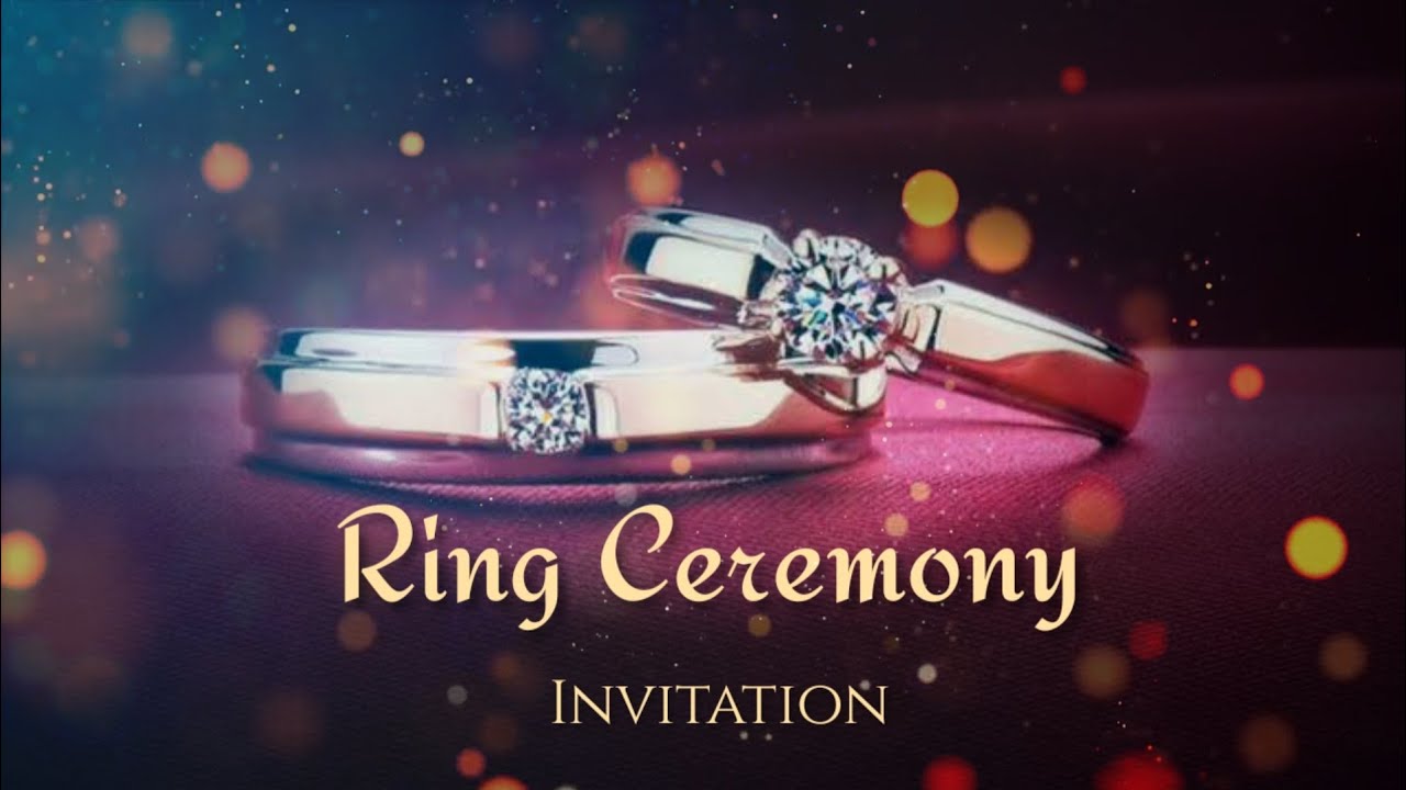 Ring ceremony invitation video editing 🔥 | Engagement Invitation Video | Engagement invitation Card