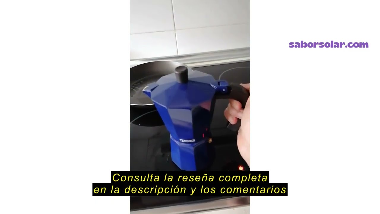 Reseña del Monix Cobalto Cafetera Italiana, 6 Tazas, Color Cobalto, Aluminio, 10 cm
