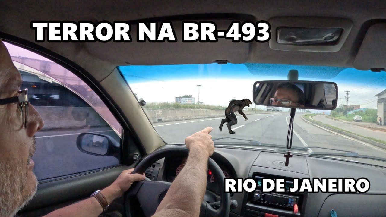 ASSUSTADOR! APARECEU DE REPENTE NA BR-493, NO RIO DE JANEIRO. #terror #rio #viagem #turismo #carros