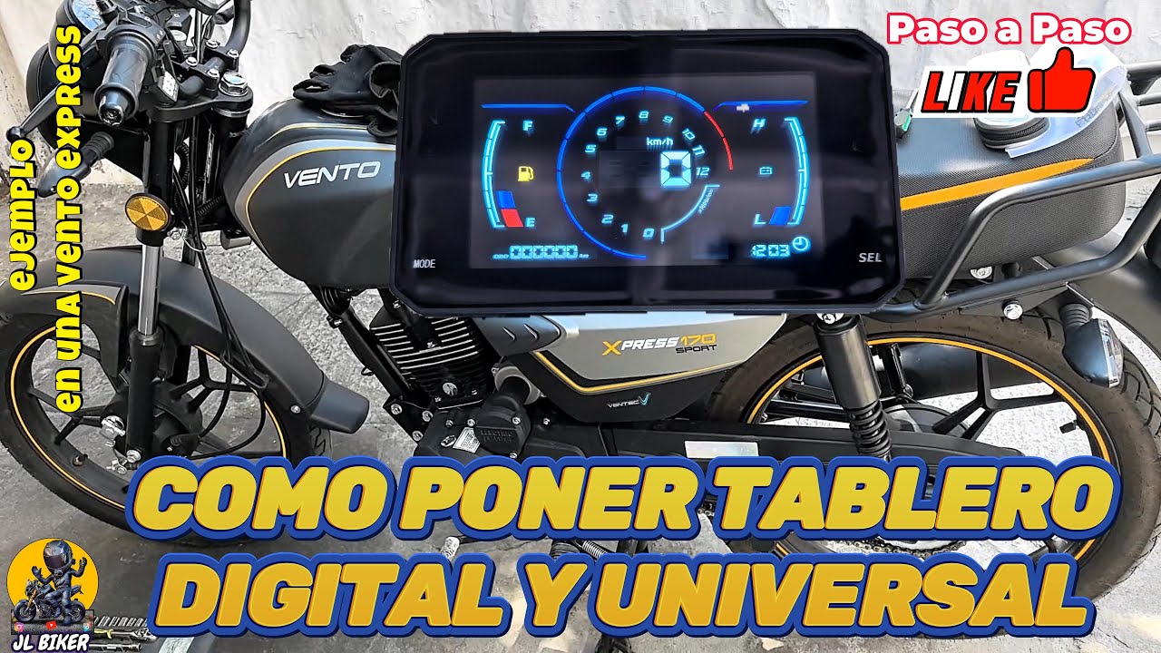 Como poner Tablero Digital y Universal en Motocicleta🏍PASO A PASO🏍ejemplo en una express170 by Vento