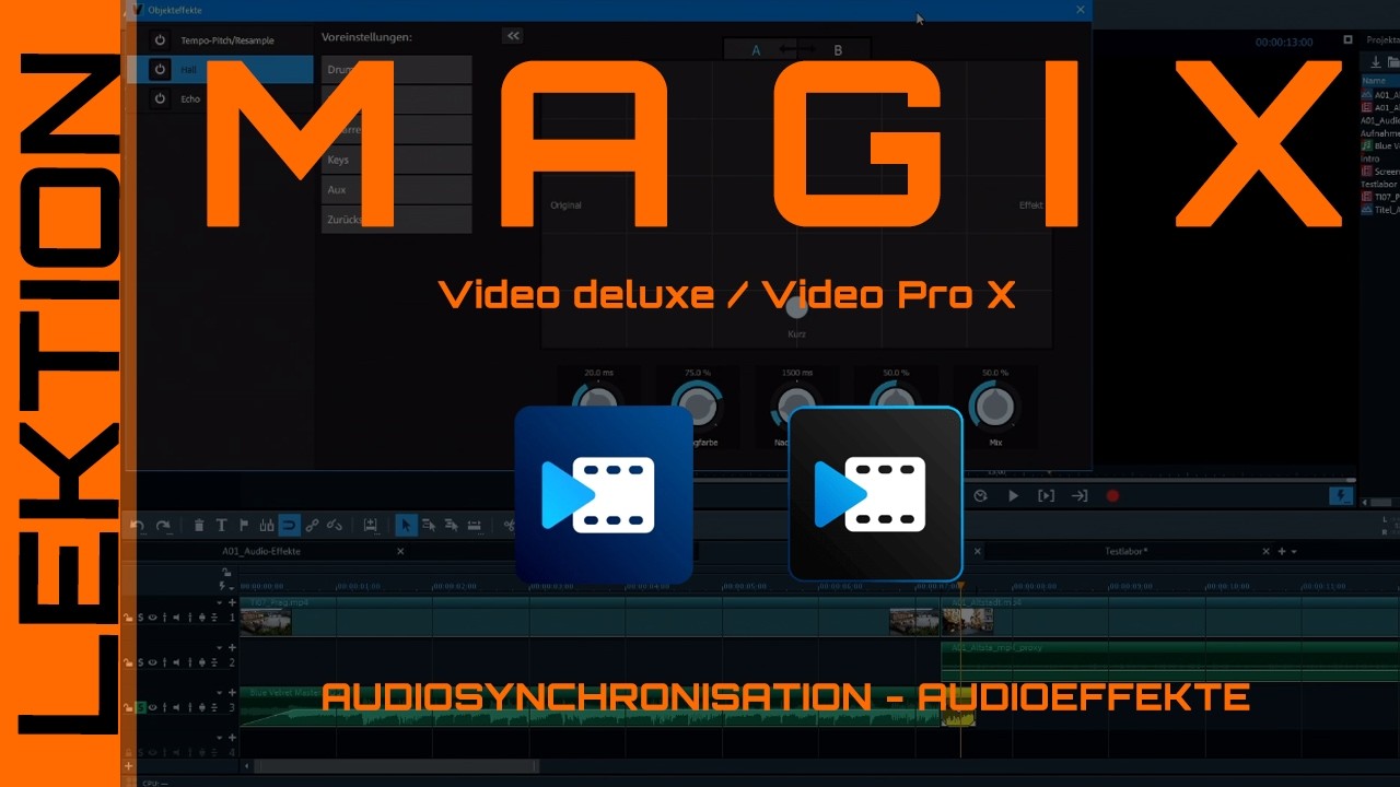 MAGIX Video - Audiobearbeitung - Audiosynchronisation und Audioeffekte in der Praxis