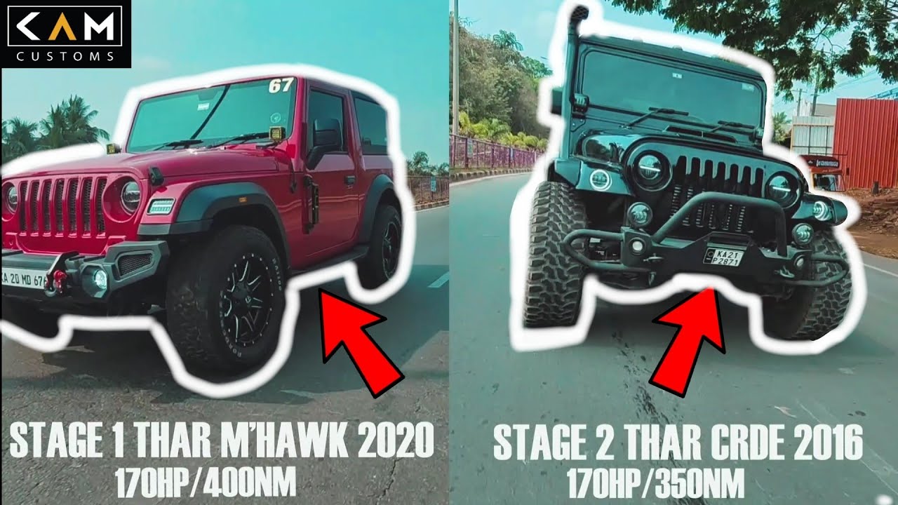 170HP/400NM Mahindra Thar M'hawk  & 170HP/350NM Thar CRDe |KAM Customs X Etuners India