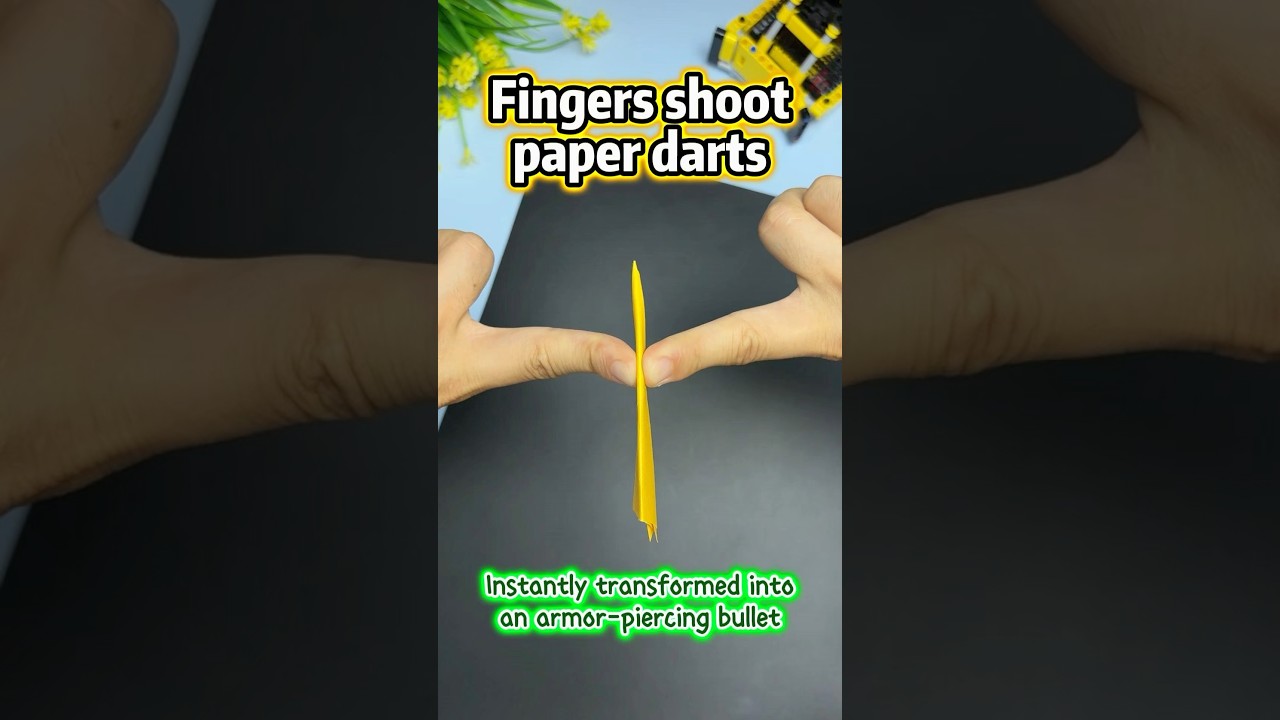 Paper Dart SHOCKS Everyone &ndash; Pierces Wood Like a Knife!DIY Assassin Dart &ndash; Made Only from Paper!