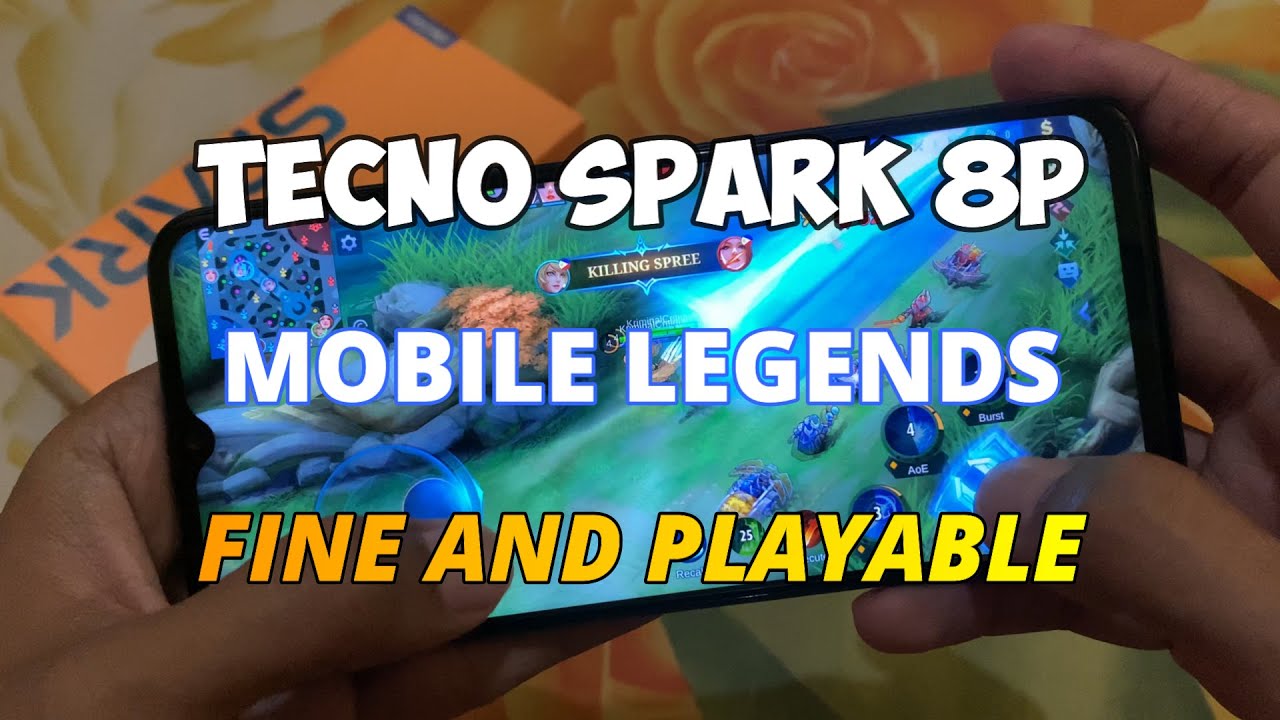 Mobile Legends in Tecno Spark 8P (Hand Cam)