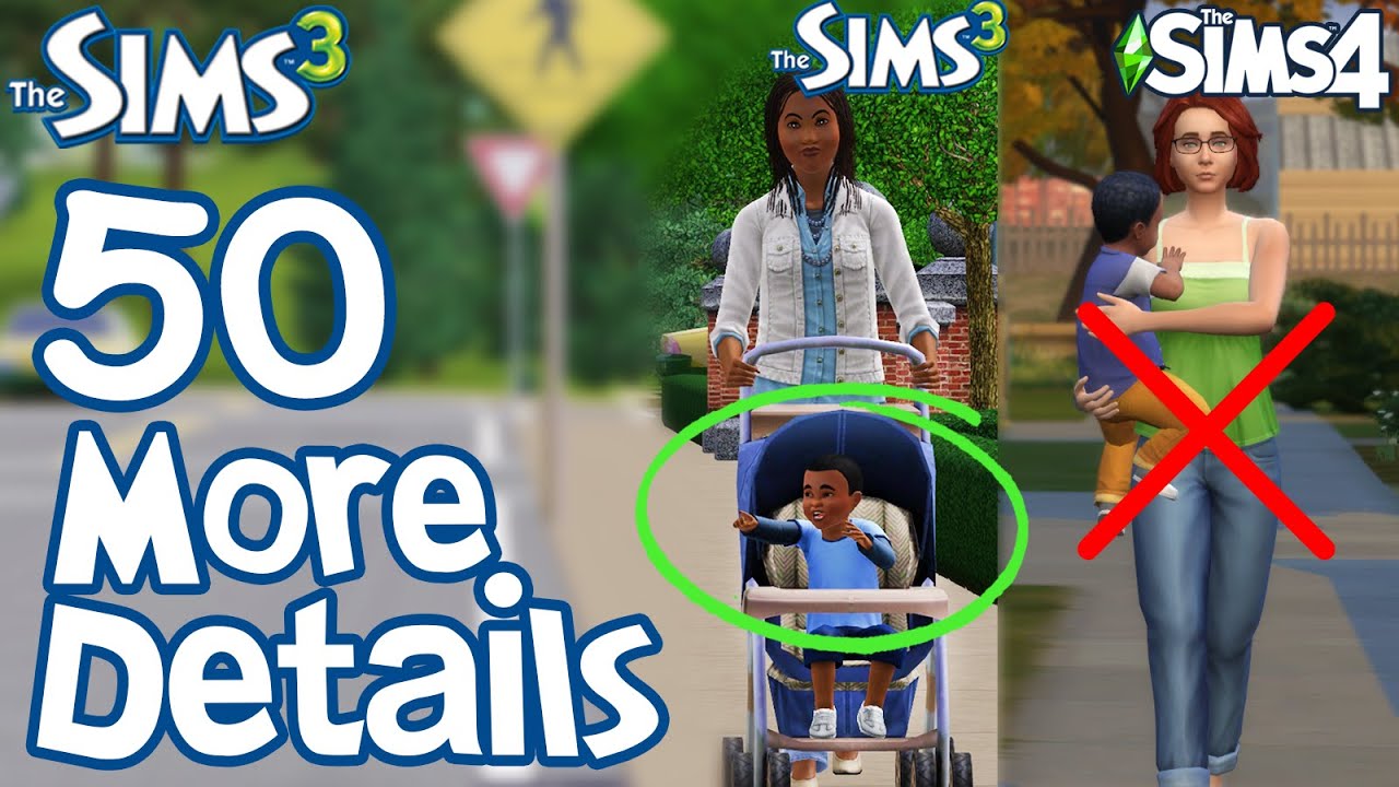 The Sims 3: ЕЩЕ 50 ЗАБАВНЫХ МЕЛКИХ ДЕТАЛЕЙ, которых нет в Sims 2 и Sims 4