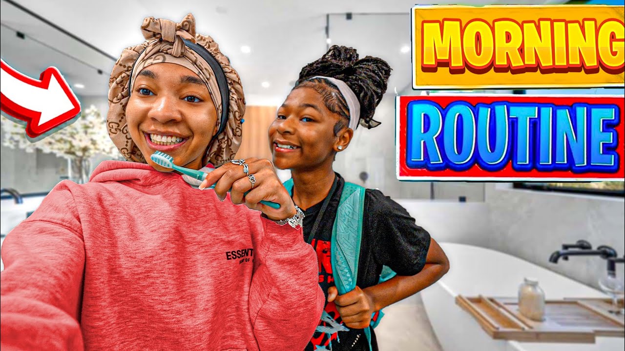 REVEALING Our MORNING ROUTINE With My ADOPTED SISTER!