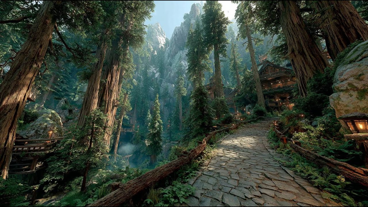 Path to the Forest Hearth | Medieval Fantasy Music & Animated Ambience