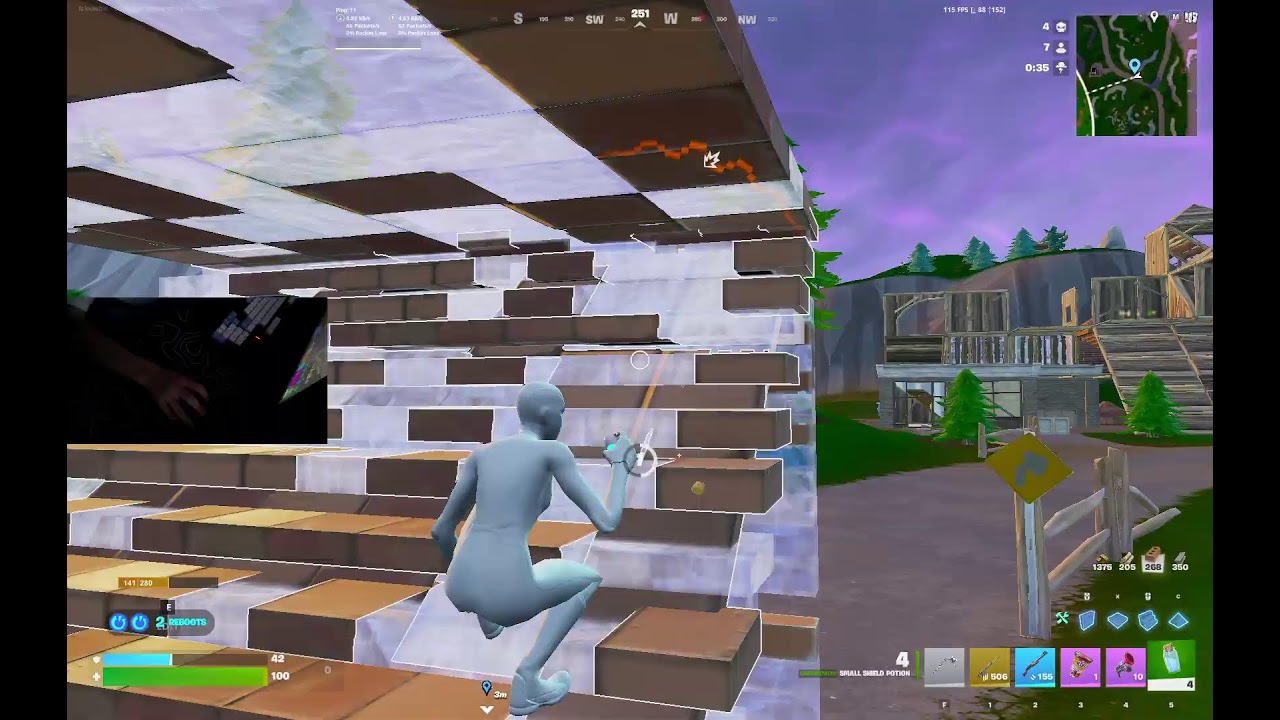 playing fortnite
