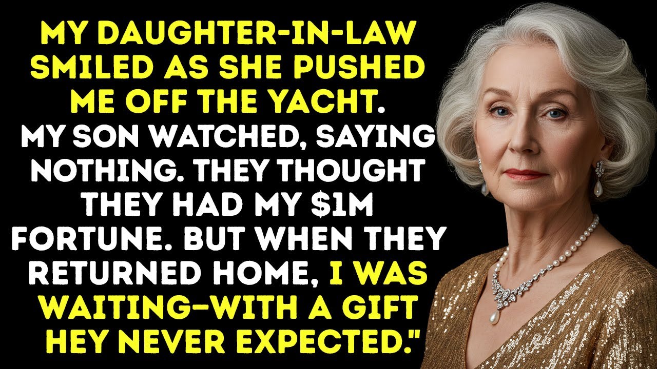 My Daughter-In-Law Shoved Me Off A Yacht To Steal $1M. When They Came Home, I Was Waiting With A…