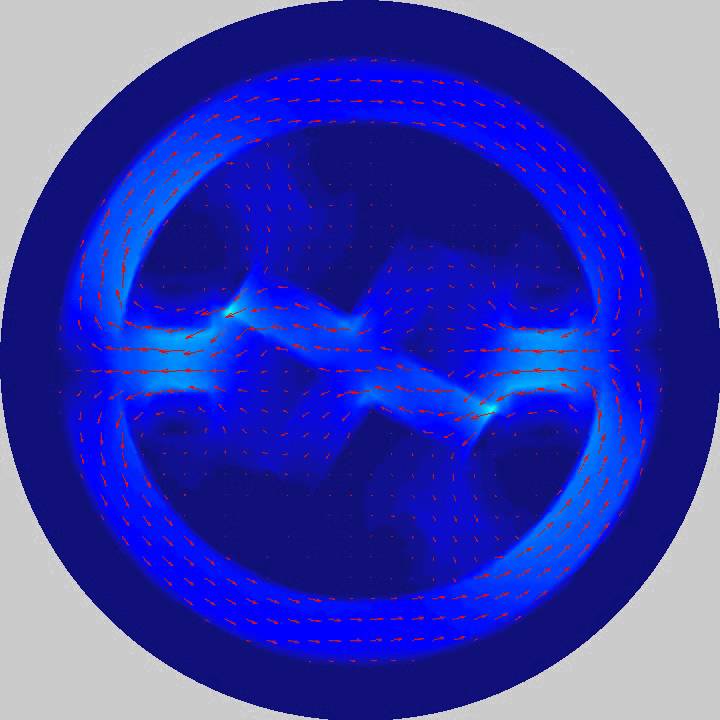 Reluctance motor rotation animation 1
