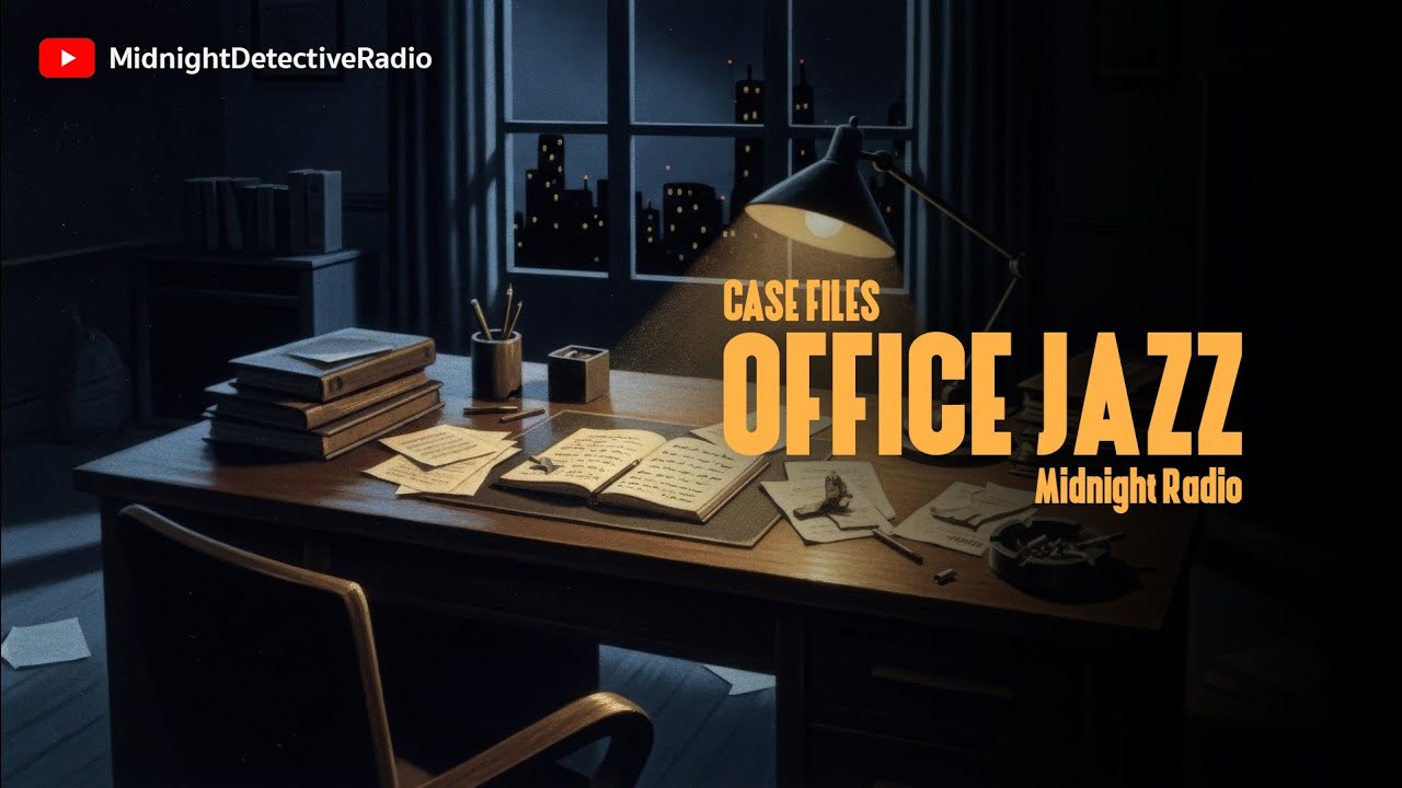Broadcast from the Detective Office 🕵️ Midnight Jazz Noir for Deep Work & Focus
