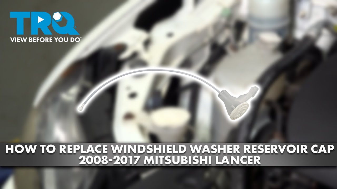 How to Replace Windshield Washer Reservoir Cap 2008-2017 Mitsubishi Lancer