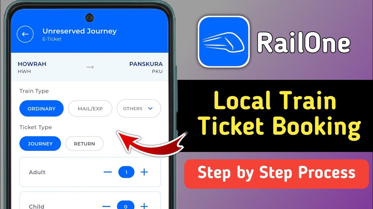 How to Book Local Train Tickets Online in Railone App | Railone Local Train Ticket Booking 2026