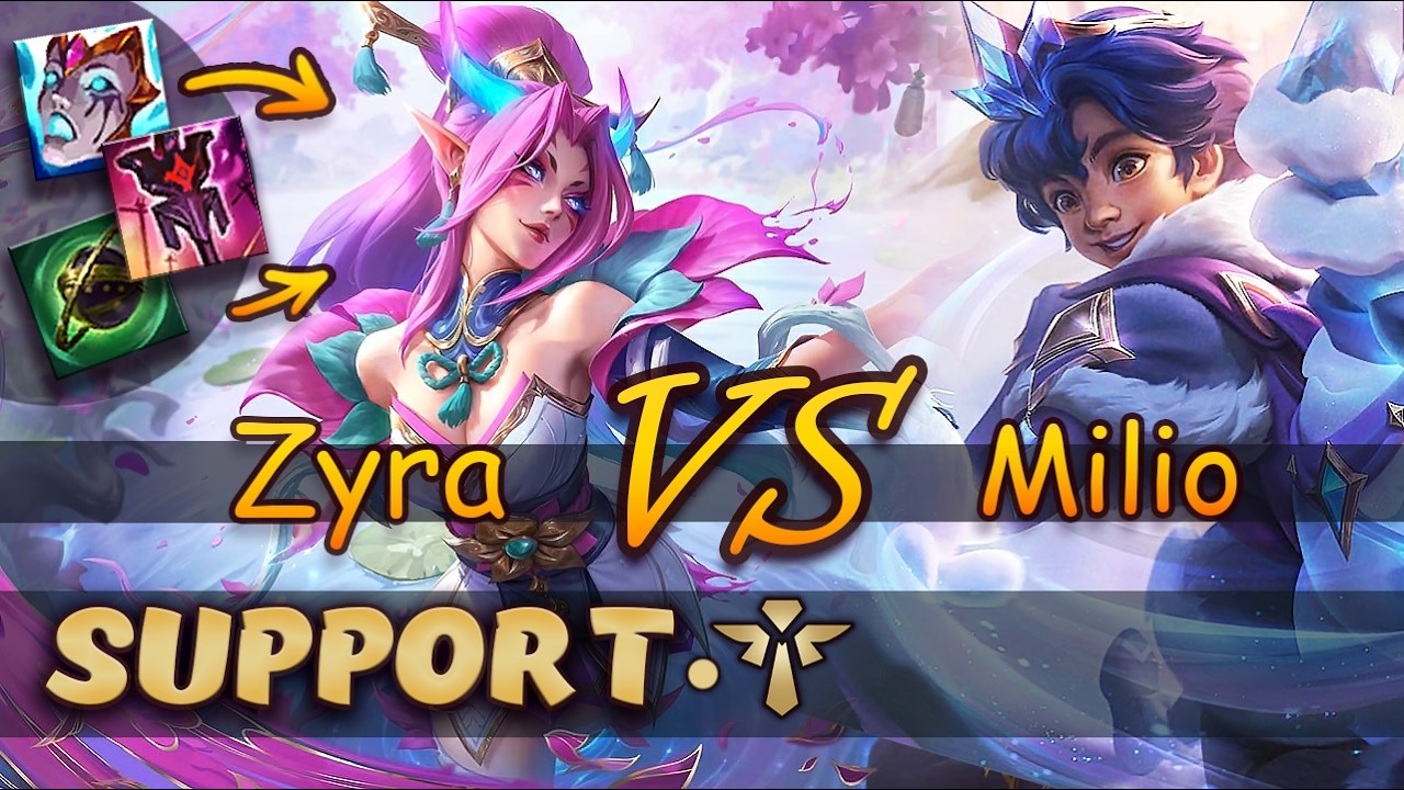 Zyra & Swain vs Milio & Caitlyn | Support | Full game | League of Legends - patch 26.04