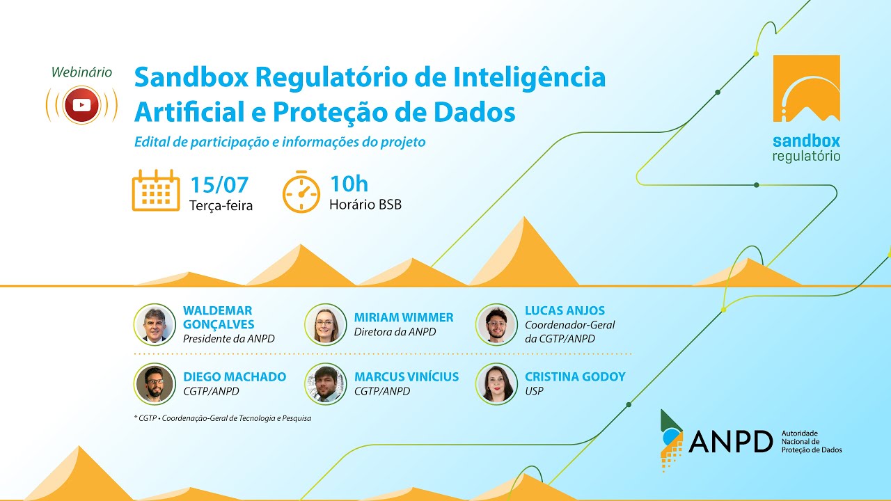 Webin&aacute;rio - Sandbox de Intelig&ecirc;ncia Artificial e Prote&ccedil;&atilde;o de Dados - Edital de Participa&ccedil;&atilde;o