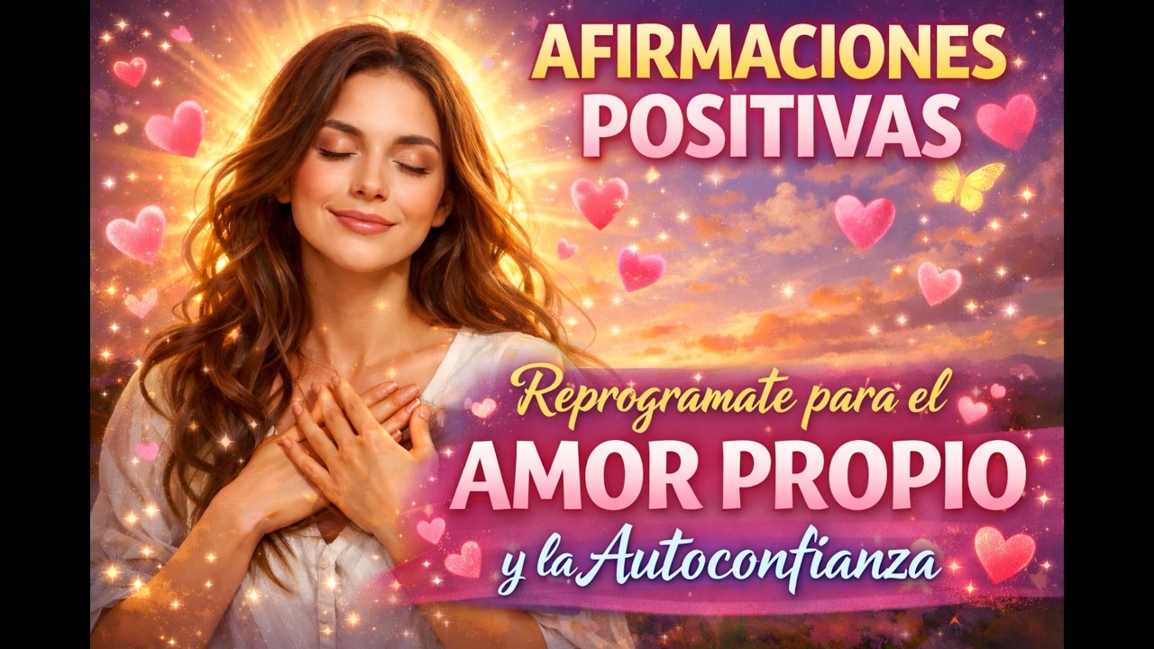 Afirmaciones AMOR PROPIO y AUTOCONFIANZA. Reprogramate AHORA.