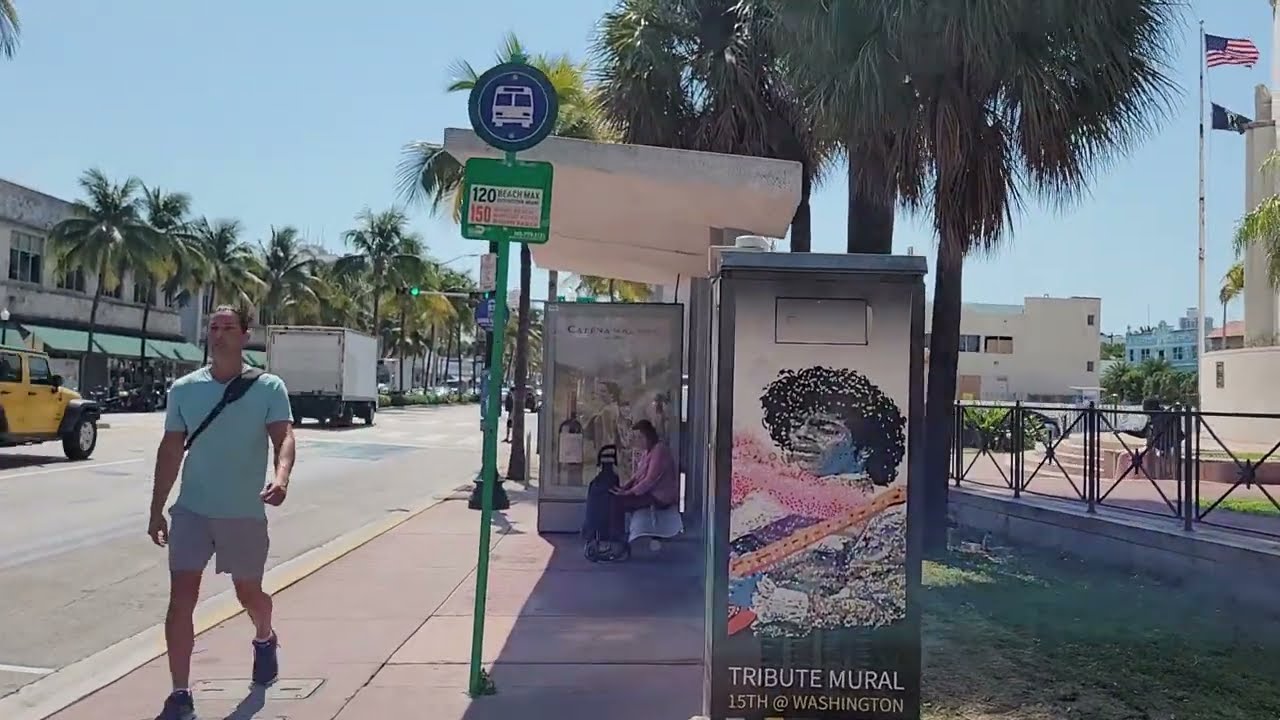 Join Me On A Walking Tour Of Miami Beach's Washington Ave From 16th St To 5th St!