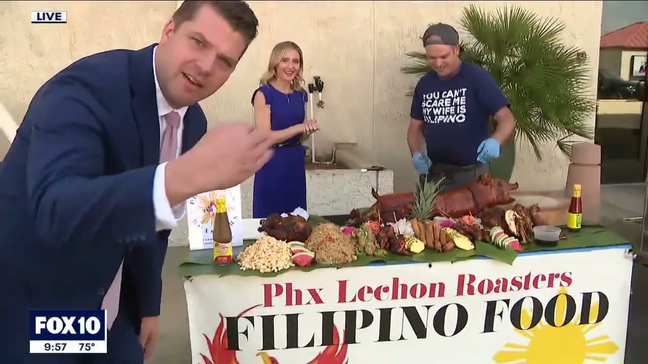 Филиппинская еда Камайский праздник &ndash; ростеры Phx Lechon &ndash; Fox 10 News
