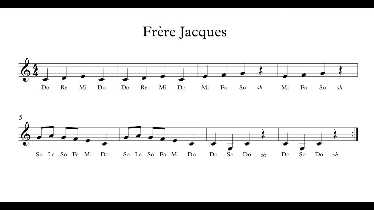 Fr&egrave;re Jacques Solfege (Do, Re, Mi)