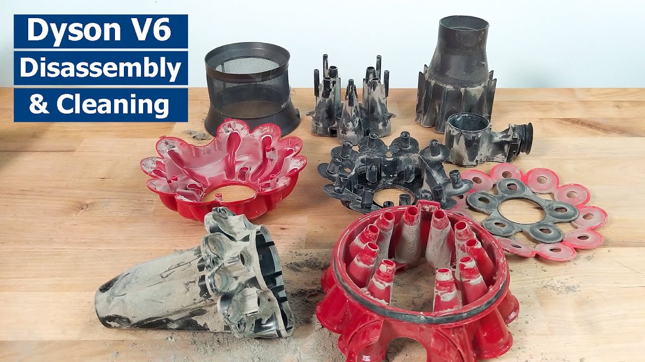 How to Disassemble and Clean the Dyson V6 Vacuum Cleaner - Full Tutorial